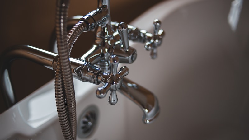 Chrome plumbing fixtures and faucet